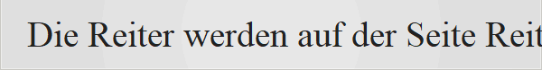 Die Reiter werden auf der Seite Reiterspiele genauer beschrieben.