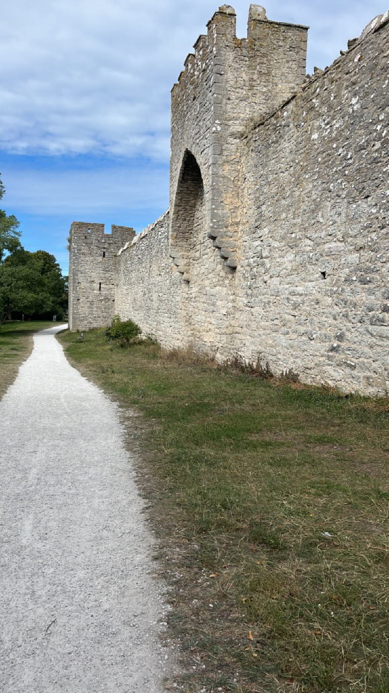 Die Aufnahme zeigt die historische Stadtmauer von Visby auf der schwedischen Ostseeinsel Gotland. Diese beeindruckende Befestigungsanlage aus dem 13. Jahrhundert ist ein UNESCO-Weltkulturerbe und geh�rt zu den am besten erhaltenen mittelalterlichen Stadtm