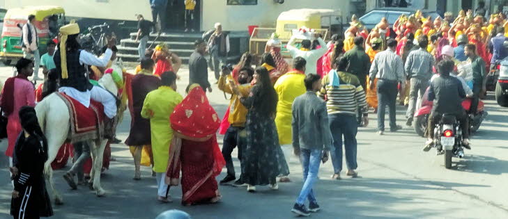 Hinduistische Prozession