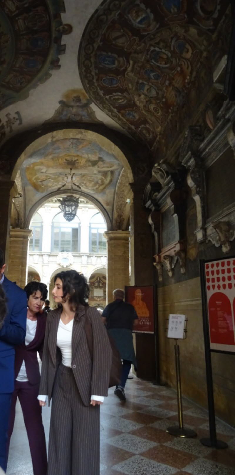 Palazzo dell'Archiginnasio in Bologna, Italien. Es war von 1563 bis 1803 der erste feste Sitz der Universit�t Bologna. 