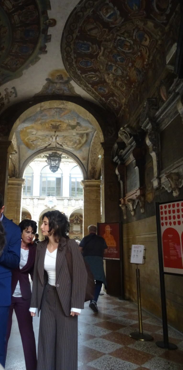 Palazzo dell'Archiginnasio in Bologna, Italien. Es war von 1563 bis 1803 der erste feste Sitz der Universit�t Bologna. 