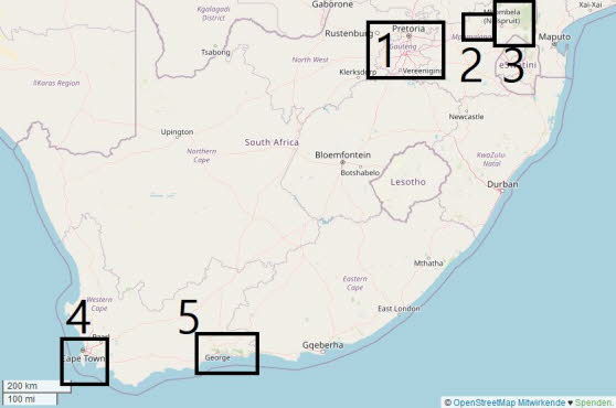 Sdafrika ist doppelt so gro wie Frankreich und fnfmal so gro wie Grobritannien. Mit einer Flche von 1,2 Millionen Quadratkilometern stellt es die Nationen Europas  mit Ausnahme Russlands  in den Schatten, kann aber den Giganten Asiens und Amerikas