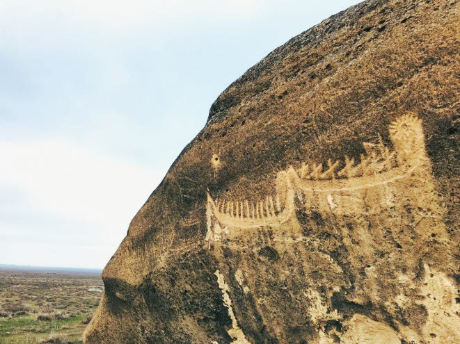 Wissenschaftler fanden die Steinbilder in Ordubad (Gemi gayasi), Absheron (Drfer Mardekan, Shuvalan) und auf den Gobustan-Felsen, die sich 60 Kilometer sdlich von Baku, nicht weit vom Ufer des Kaspischen Meeres befinden. Diese Steinbilder wurden durch G