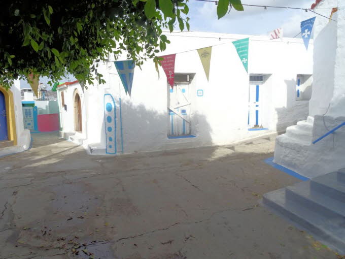 Sonntagmorgen in Archangelos Rhodos Mitte November