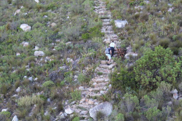 Die Treppe zum Tafelberg