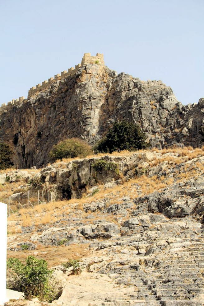 Akropolis mit Resten des Theaters aus dem 4 Jh fr 1800
