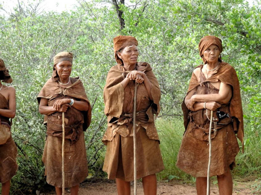 San ist eine Sammelbezeichnung fr mehrere indigene Ethnien im sdlichen Afrika, die ursprnglich als reine Jger und Sammler lebten. Das Wort San stammt von einer sdafrikanischen Bezeichnung der Nama ab und bedeutet jene, die etwas vom Boden auflesenX