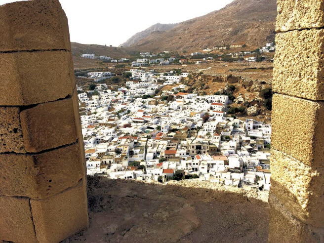Der Ort entwickelte sich  bis 800 n. Chr. zu dem mchtigsten der Stadtstaaten von Rhodos (1)