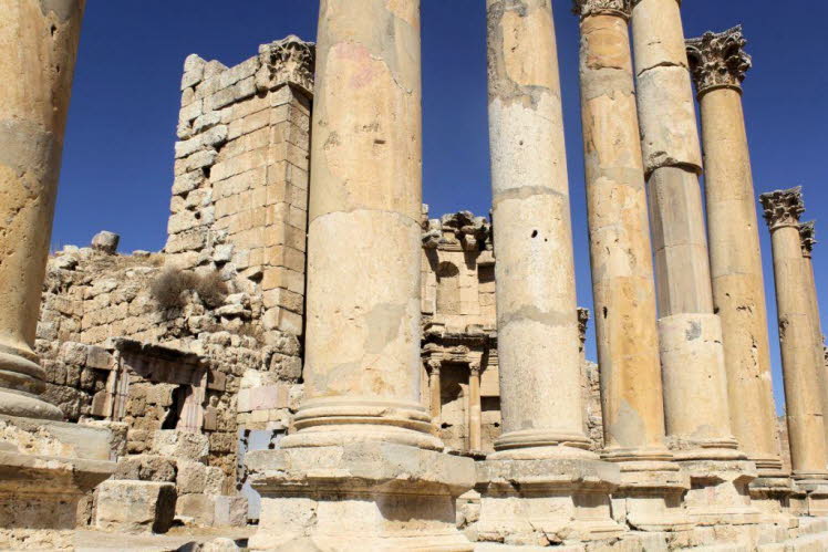 Ruinen des Artemis-Tempels in Jerash	