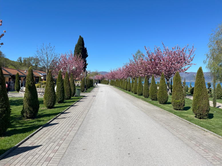 Weg zum Kloster Sveti Naum