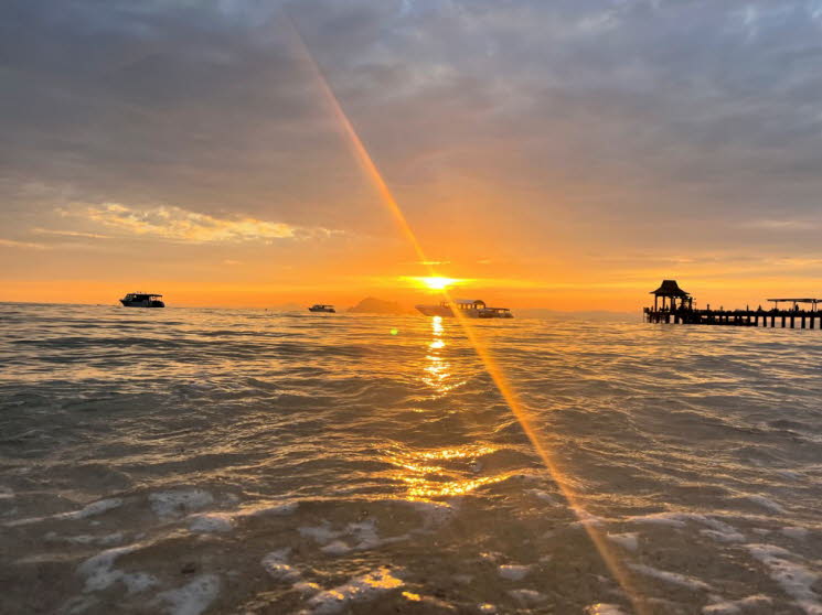 Sonnenuntergang am Strand 