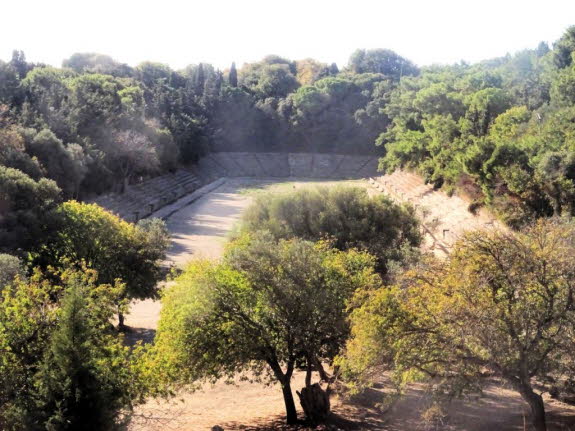Stadion an der Akropolis von Rhodos