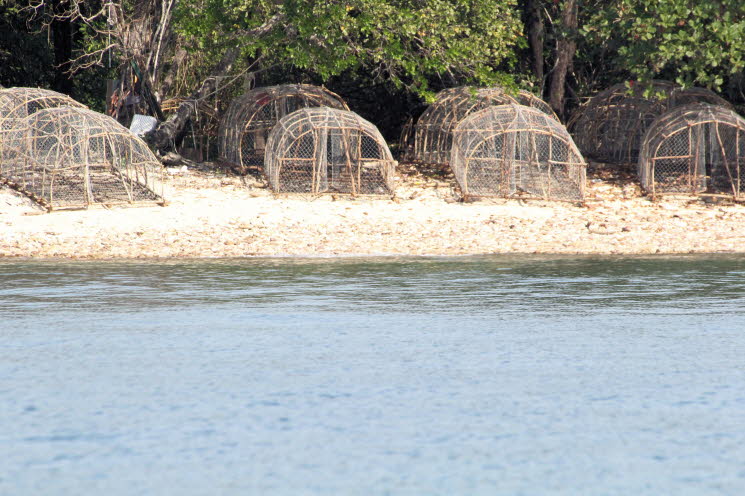 traditionelle Fisch- oder Krabbenfallen