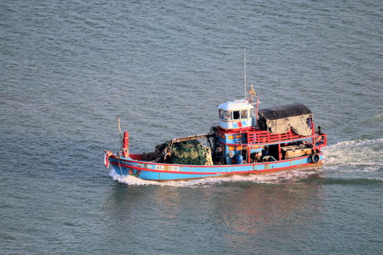 typisches thail�ndisches Fischerboot in der Andamanensee